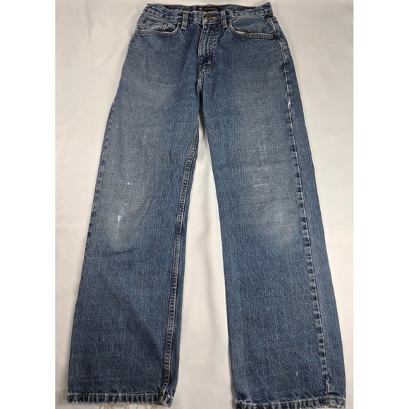 Polo Jeans‎ Company Ralph Lauren Woodrow Denim Jeans Blue 28x30 Preppy Thrashed - Picture 1 of 12